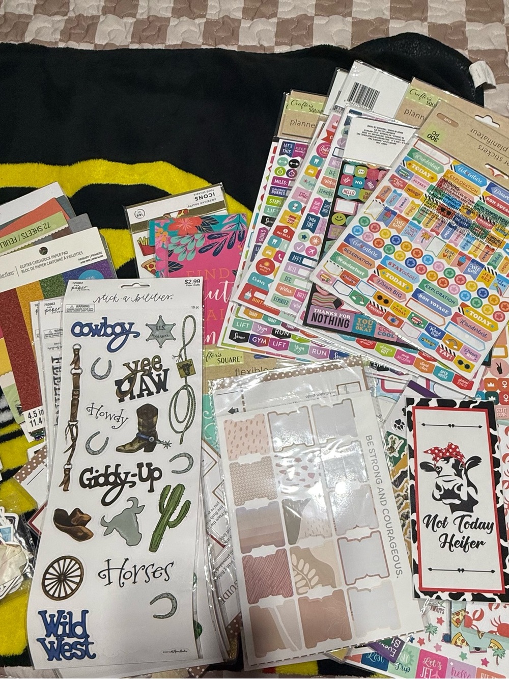 Assorted Planner Sticker Sheets - Bright Multi-Color Pack - Picture 2 of 9